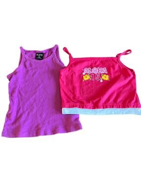 Set of 2 Girls Tank Tops Size 6 The Childrens Place Simply Basic Summer